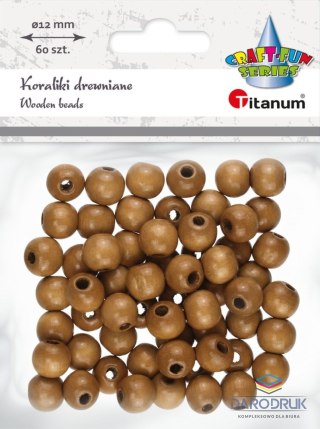 Titanum Ozdoba drewniana Craft-Fun Series Korale drewniane w kolorze ciemnobrązowym Titanum (25KBZ006)