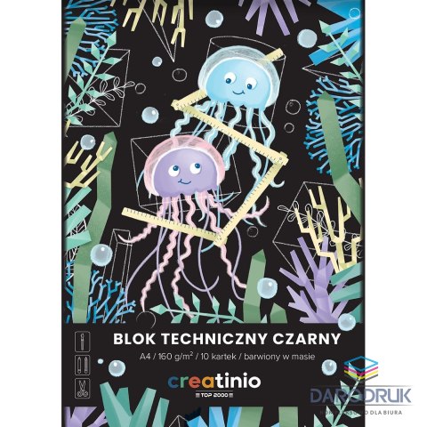 Top 2000 Blok techniczny Creatinio A4 czarny 160g 10k Top 2000 (400176681)