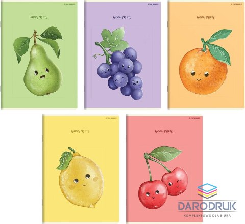 Top 2000 Zeszyt A5 HAPPY FRUITS 32k. 70g linia Top 2000 (400183798)