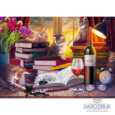 Trefl Puzzle koci wieczór 2000 el. Trefl (27126)