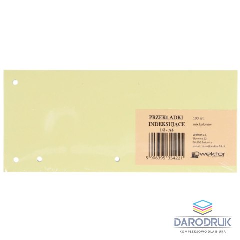 Wektor Przekładka czysta 1/3 A4 mix 100k Wektor (5906395354221)