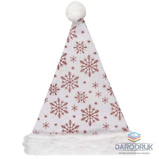 Arpex Czapka Mikołaja 28cm biała glamour Arpex (SM2587)