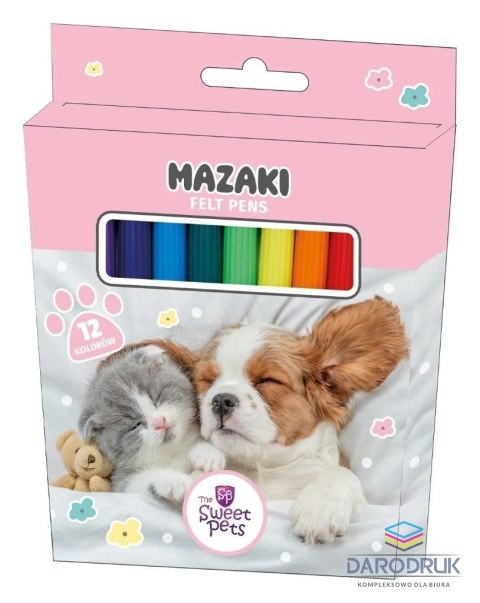 Beniamin Flamaster The Sweet Pets 12 kol. Beniamin (2310)