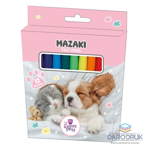 Beniamin Flamaster The Sweet Pets 12 kol. Beniamin (2310)