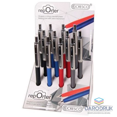 Cresco Długopis Reporter 5 907 464 215 726 wkład niebieski 1,0mm Cresco (290010)