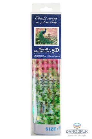 Flamingo Line Zestaw kreatywny Diamentowa mozaika 30x40cm Paw Flamingo Line (TGD72712)