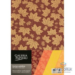 Galeria Papieru Papier ozdobny (wizytówkowy) A4 Moc Barw mix 200g Galeria Papieru (208921)