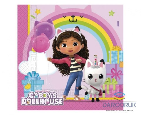 Godan Serwetki Koci domek Gabby mix nadruk papier [mm:] 330x330 Godan (95757)