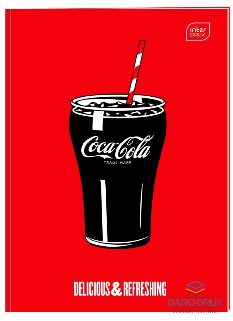 Interdruk Zeszyt A4 COCA COLA MAT+UV 32k. 70g trzy linie Interdruk