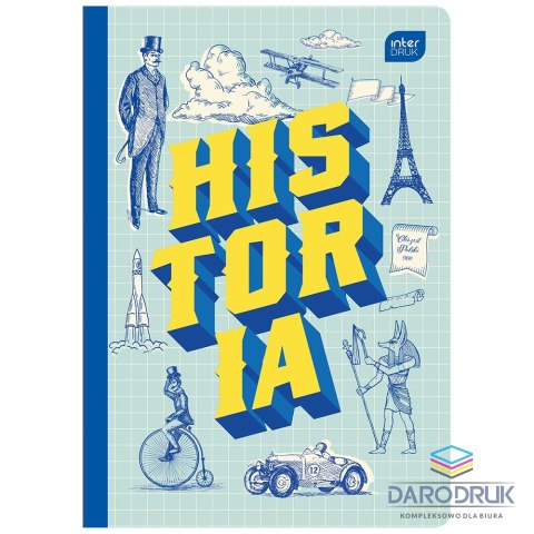 Interdruk Zeszyt tematyczny A5 HISTORIA 60k. 70g krata Interdruk (ZE60HIS#)