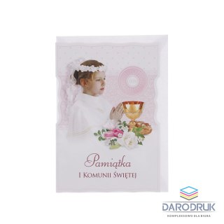 Kartka składana B6 brokat komunia (5902221800207)