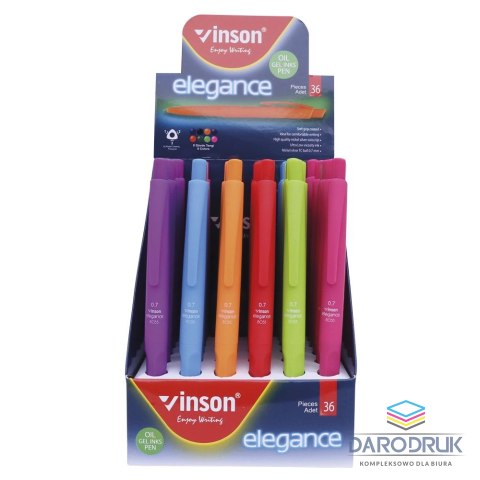 Vinson Długopis olejowy Elegance 8055 wkład niebieski 0,7mm Vinson