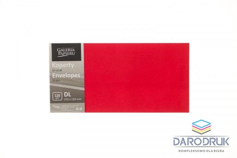 Argo Koperta DL czerwona [mm:] 99x210 Argo (280187) 10 sztuk