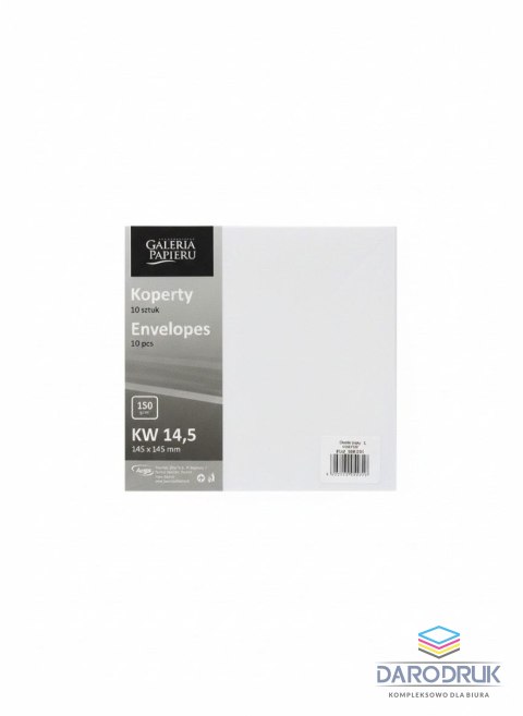 Argo Koperta kw biała [mm:] 145x145 Argo (280791) 10 sztuk