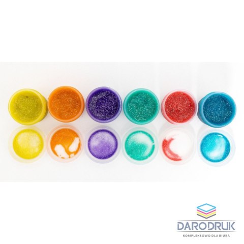 Astra Farby plakatowe dekoracyjne z brokatem kolor: mix 20ml 6 kolor. Astra (301124002)