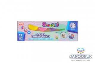 Astra Fun Farba do malowania na szkle kolor: mix 20ml 12 kolor. Astra Fun (301124007)