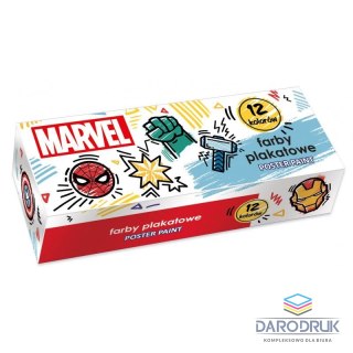 Beniamin Farby plakatowe AVENGERS kolor: mix 20ml 12 kolor. Beniamin (114131)