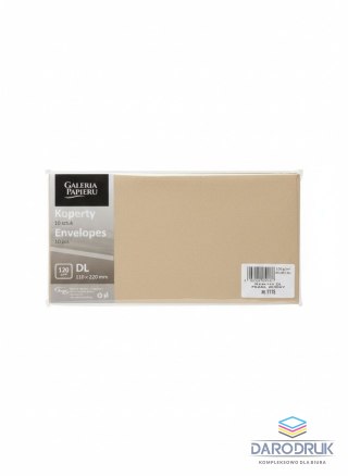 Galeria Papieru Koperta DL pearl złota [mm:] 110x210 Galeria Papieru (281115) 10 sztuk