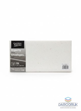 Galeria Papieru Koperta DL terrazzo biały Galeria Papieru (280919) 10 sztuk