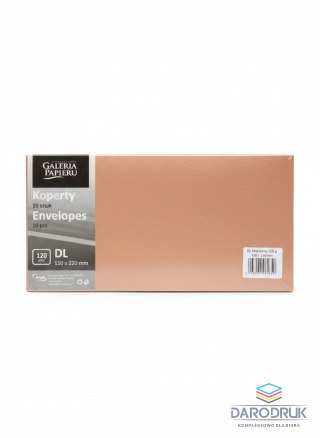 Galeria Papieru Koperta DL wood różowa Galeria Papieru (282128) 10 sztuk