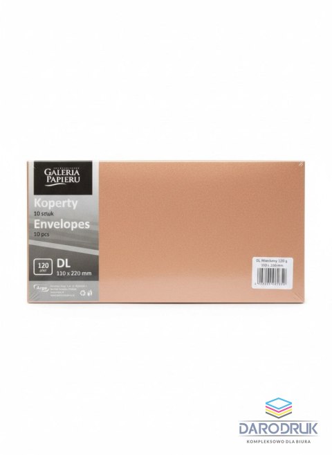 Galeria Papieru Koperta DL wood różowa Galeria Papieru (282128) 10 sztuk