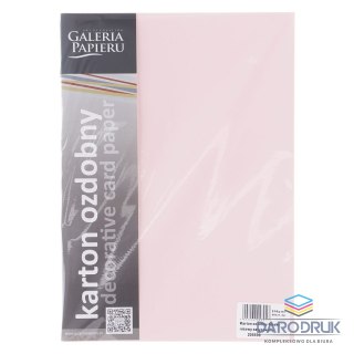 Galeria Papieru Papier ozdobny (wizytówkowy) A4 gładki różowy 210g Galeria Papieru (205509)