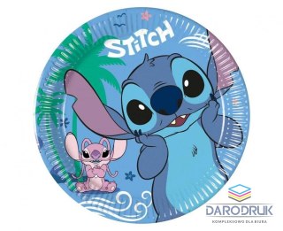 Godan Talerz jednorazowy Stitch & Angel papier śr. 200mm 8 szt Godan (96938)