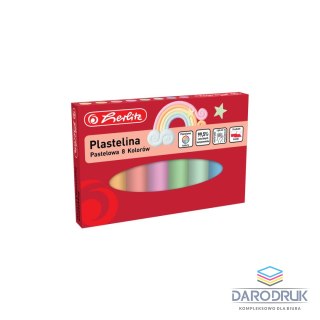 Herlitz Plastelina 8 kol. pastelowa 9588880 mix Herlitz (300023218)