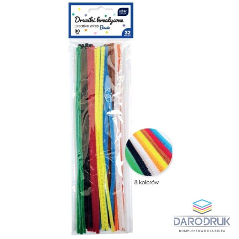 Interdruk Drucik BASIC 5902277356901 kolor: mix 300mm 32 szt Interdruk (30cm 32 szt)