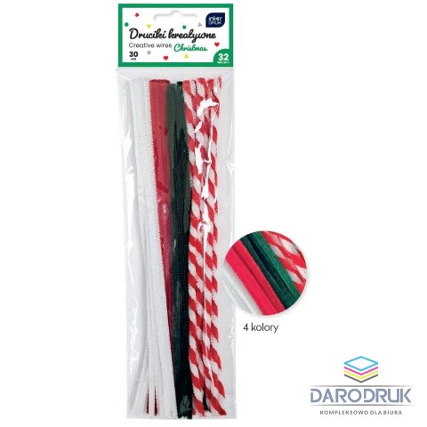 Interdruk Drucik CHRISTMAS 5902277356918 kolor: mix 300mm 32 szt Interdruk (30cm 32 szt)