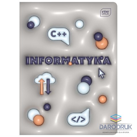 Interdruk Zeszyt tematyczny A5 HYBRID INFORMATYKA 60k. 70g krata Interdruk (+pigułka wiedzy)