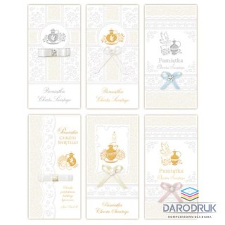 Kartka składana DL laurka dl exclusive brokat chrzest (5902221807954)