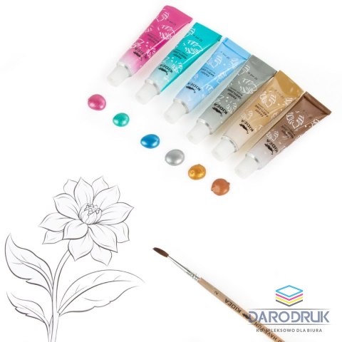 Kidea Farby akwarelowe metaliczne 12ml 12 kolor. Kidea (FAAM12KA)