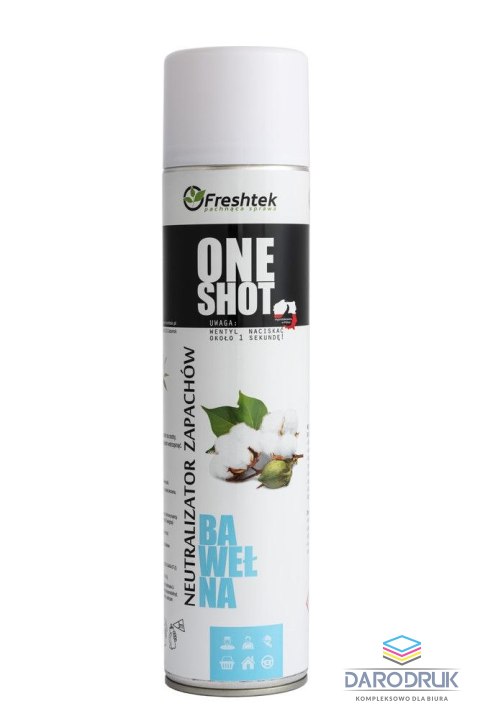 One Shot Odświeżacz powietrza bawełna 600ml One Shot