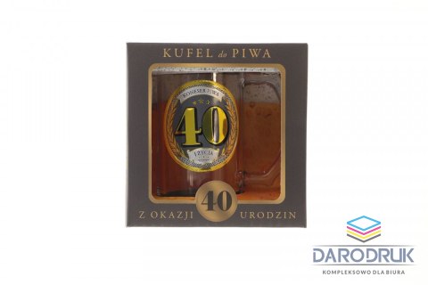 Pan Dragon Kubek wielokrotnego użytku GOLD-40 urodziny 400ml Pan Dragon (5901854985541)