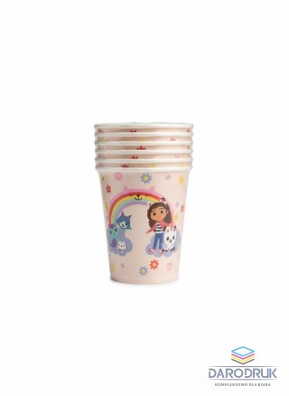 Partydeco Kubek jednorazowy Koci Domek Gabi papier 250ml Partydeco (KPP104-EU1)