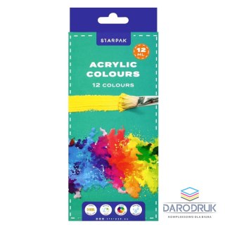 Starpak Farba akrylowa kolor: mix 12ml Starpak (520192)