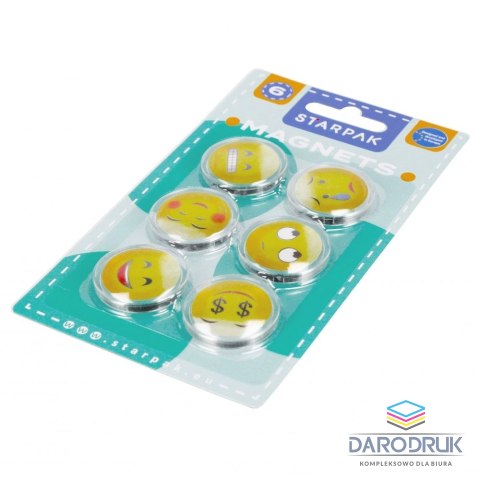 Starpak Magnes żółty Starpak (528365) 6 sztuk