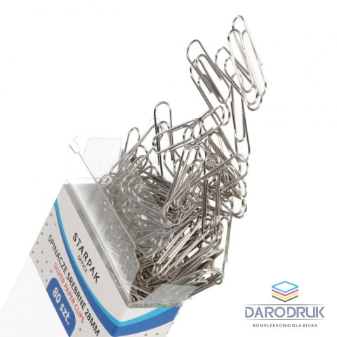 Starpak Spinacze okrągły Office 28mm 80 szt Starpak (563702)
