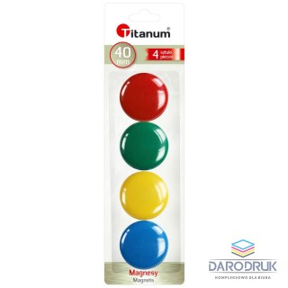 Titanum Magnes okrągłe mix [mm:] 40 Titanum 4 sztuk