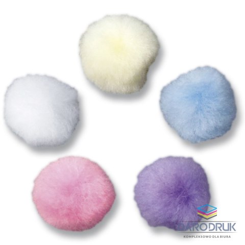 Titanum Pompony Craft-Fun Series mix pastelowy 80 szt Titanum (24YDD0316)