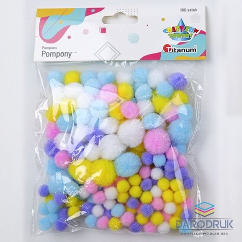 Titanum Pompony Craft-Fun Series mix 180 szt Titanum (24YDD0314)