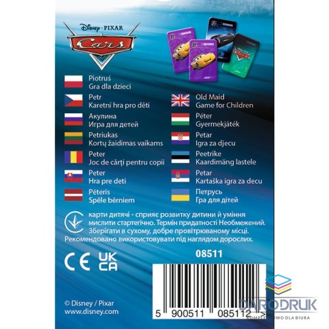 Trefl Karty Cars Piotruś Trefl (08511) 25 sztuk