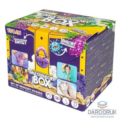 Tuban Zestaw kreatywny dla dzieci Zestaw mas sensorycznych Multisensory Box Tuban (TU8328)