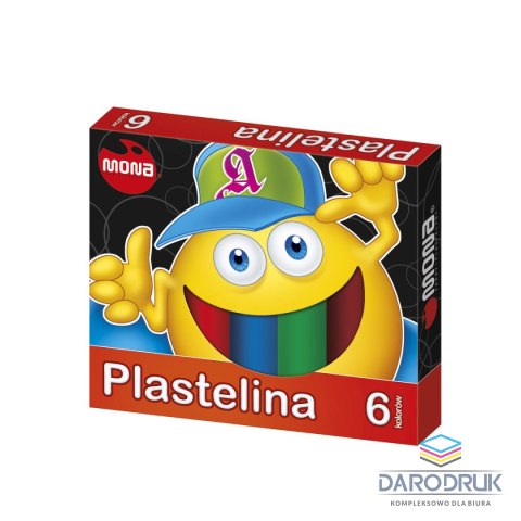 Mona Plastelina 6 kol. mix Mona
