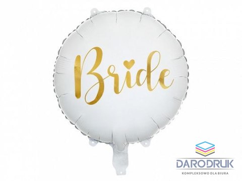 Partydeco Balon foliowy Bride 45 cm, biały 18cal Partydeco (FB138)