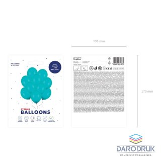 Partydeco Balon gumowy Party Deco BALONY STRONG pastelowy 10 szt morski 270mm Partydeco (SB12P-083L-10)