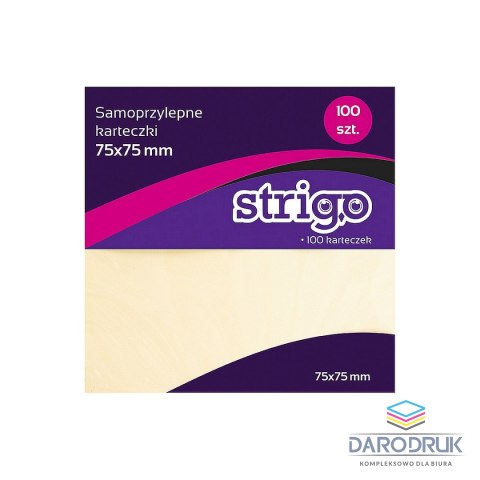 Strigo Notes samoprzylepny (karteczki) karteczki pastelowe mix 150k [mm:] 75x75 Strigo (SSN003)