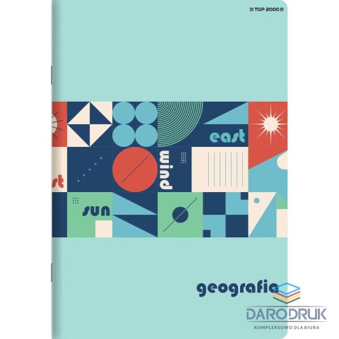 TOP-2000 Zeszyt A5 geografia 60k. 70g krata TOP-2000 (400169461)