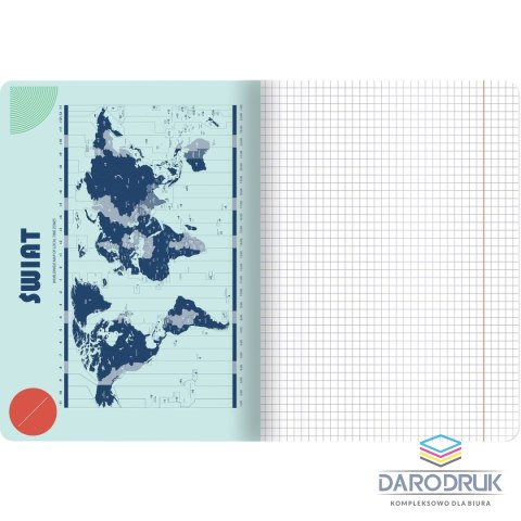 TOP-2000 Zeszyt A5 geografia 60k. 70g krata TOP-2000 (400169461)